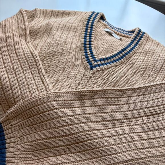 Nudie Jeans Co. beige Stoffe V-neck sweater - Picture 7 of 8